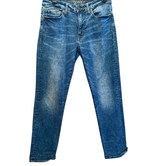 American Eagle Outfitters Other - American Eagle Outfitters Blue Relaxed Jeans with Distressed Details